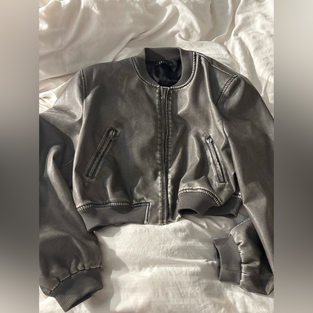 Gray Bomber Jacket - image 1